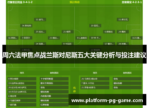 周六法甲焦点战兰斯对尼斯五大关键分析与投注建议