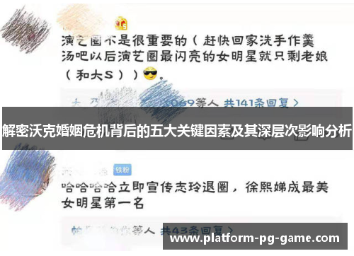 解密沃克婚姻危机背后的五大关键因素及其深层次影响分析
